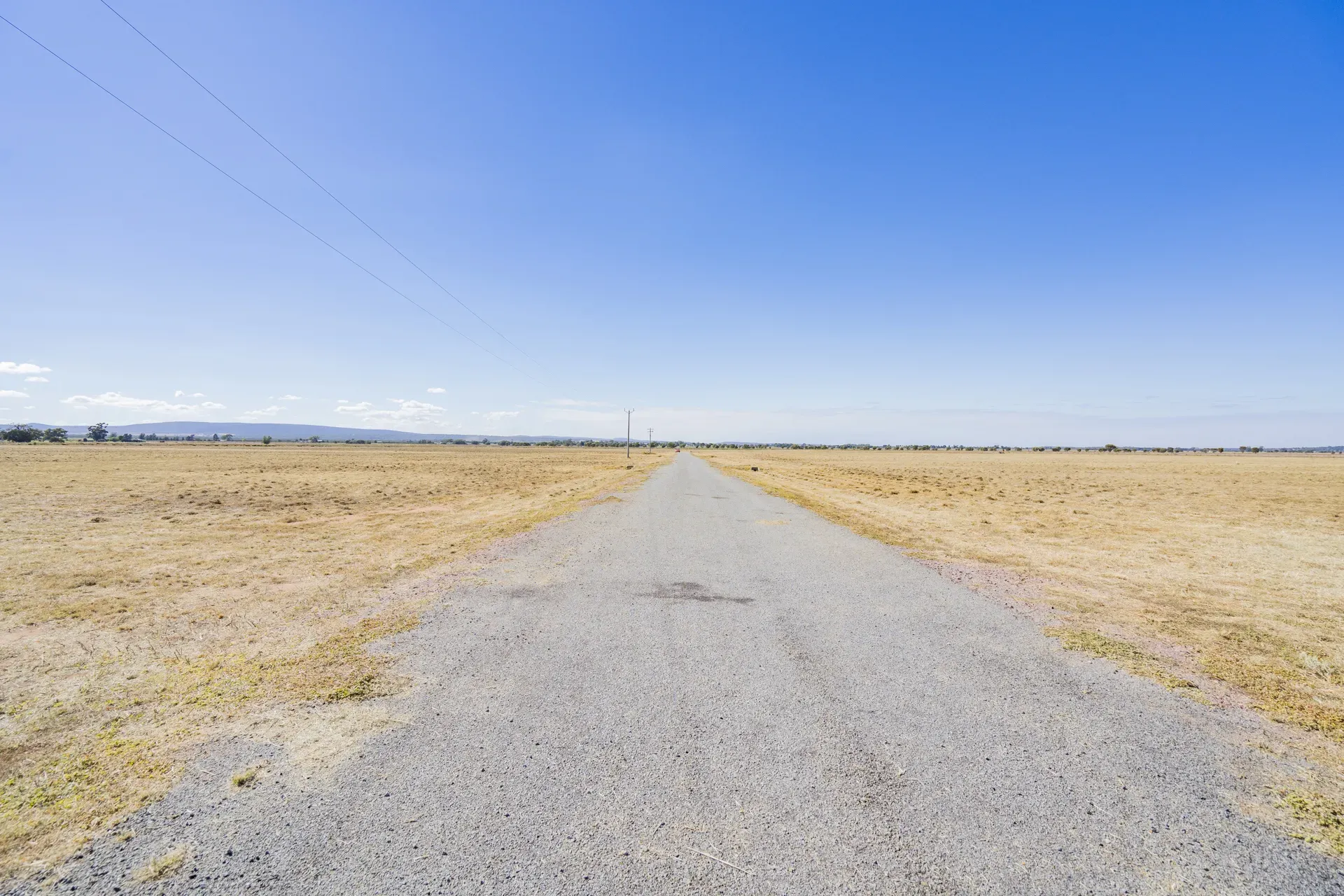 Ground-level vista from Leeton Rise across the Riverina