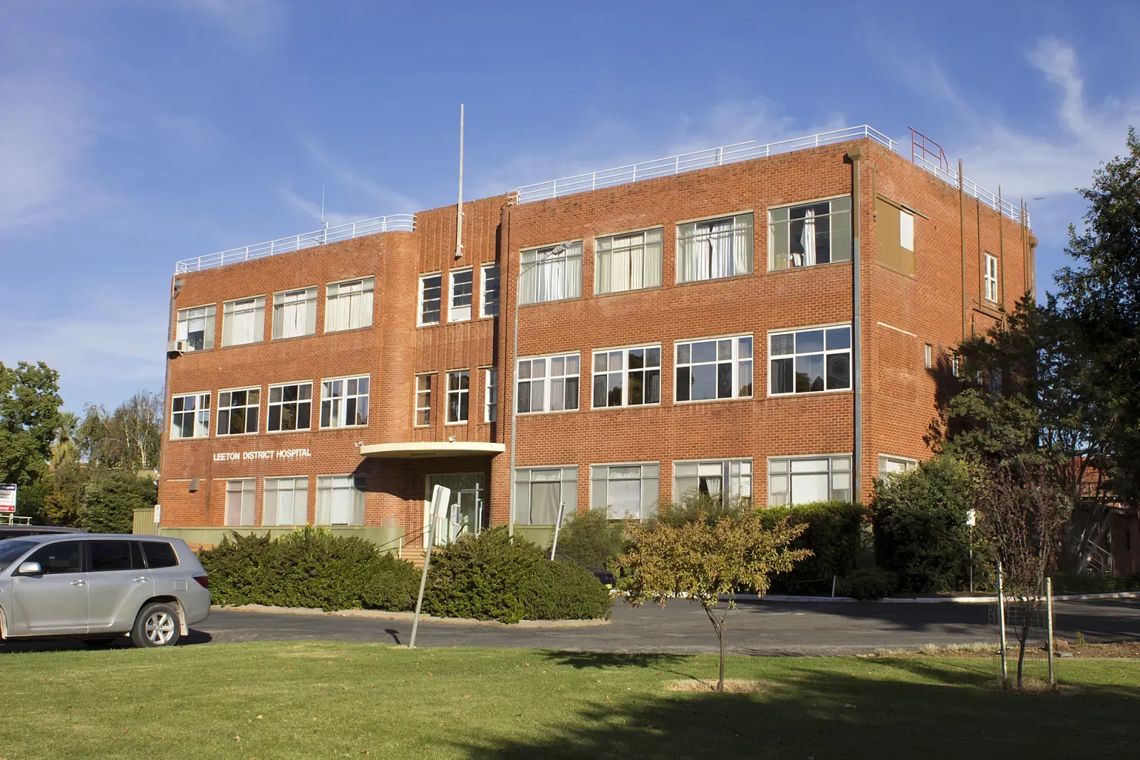 Leeton District Hospital — 66-bed regional facility, 3 minutes from Leeton Rise