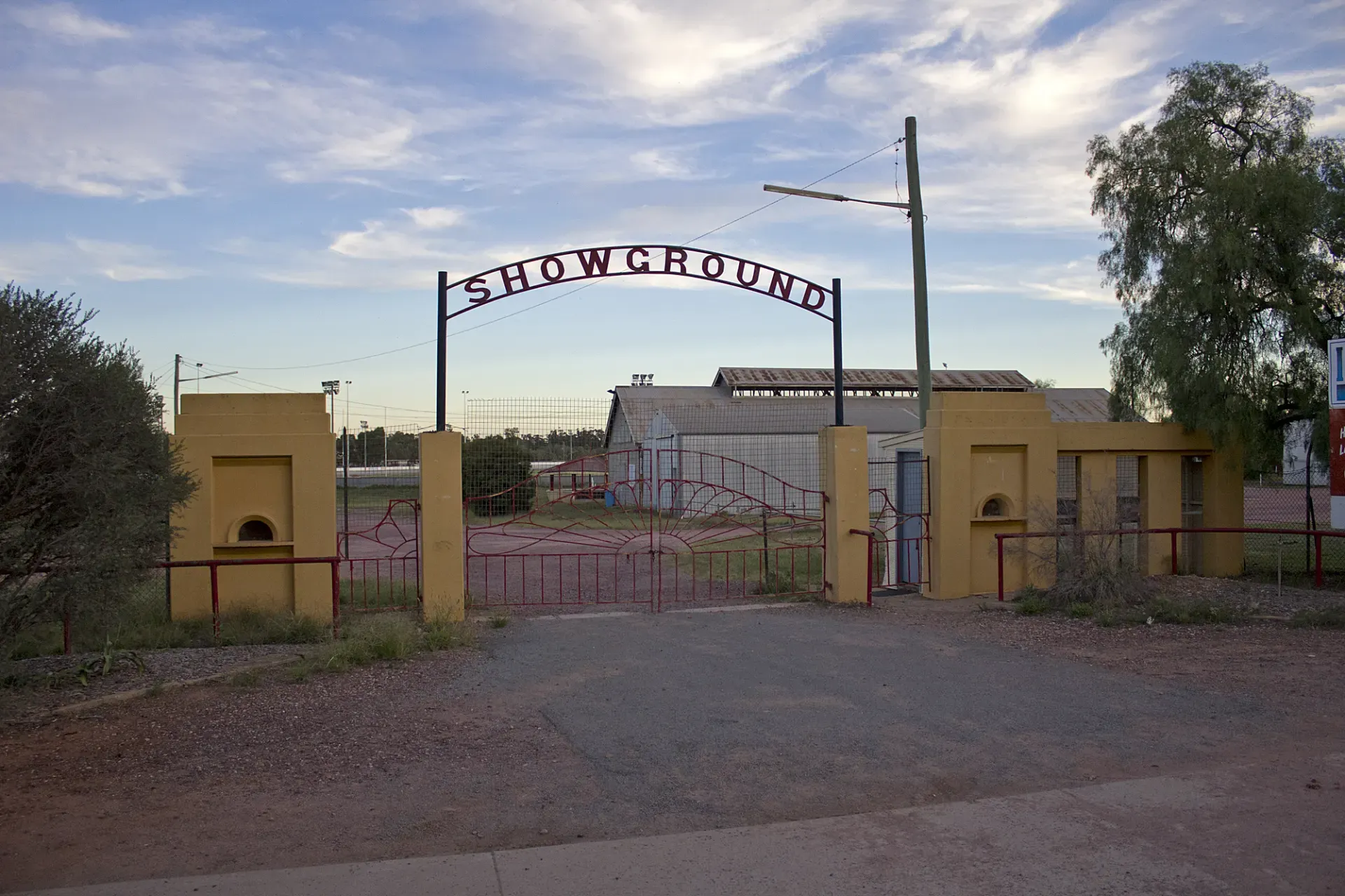 Leeton Showgrounds — country town show ring and pavilions